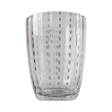 Lot de 6 verres à eau en verre à pois blancs 300ml Kalahari 