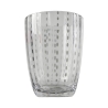 Lot de 6 verres à eau en verre à pois blancs 300ml Kalahari 