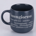 Ensemble de 3 mugs en grès empilables 350 ml avec inscriptions Victionary L Choix