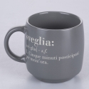 Ensemble de 3 mugs en grès empilables 350 ml avec inscriptions Victionary L Caractéristiques