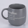 Ensemble de 3 mugs en grès empilables 350 ml avec inscriptions Victionary L Caractéristiques