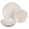 Service de table 18 pièces en porcelaine 6 personnes Soho Catalogue