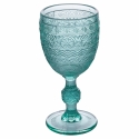 Ensemble de 6 verres à pied en verre coloré 210 ml à surface sculptée New Mexico Réductions