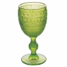 Ensemble de 6 verres à pied en verre coloré 210 ml à surface sculptée New Mexico Catalogue