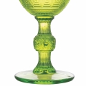 Ensemble de 6 verres à pied en verre coloré 210 ml à surface sculptée New Mexico Prix