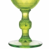 Ensemble de 6 verres à pied en verre coloré 210 ml à surface sculptée New Mexico Prix