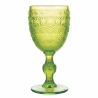 Ensemble de 6 verres à pied en verre coloré 210 ml à surface sculptée New Mexico Dimensions