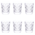Ensemble de 6 verres à eau en verre texturé 240 ml Marrakech Promotion