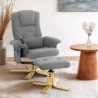Fauteuil relax ergonomique massant chauffant avec repose-pieds Nairo Vente