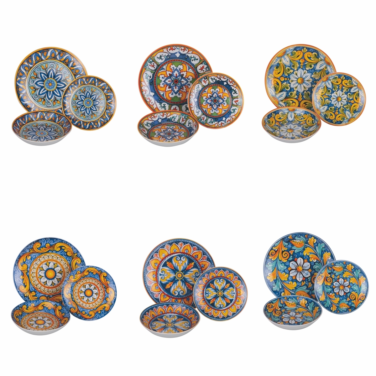 Service de vaisselle 18 pièces en porcelaine pour 6 personnes La Tradizione Promotion