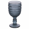 Ensemble de 6 verres en verre avec surface travaillée 280 ml Geometrie Ocean Réductions