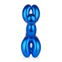 Statue chien ballon bleu en résine effet métal Mira XL Remises