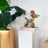 Statue moderne sculpture chien ballon pop art en résine MiniMira-PA Promotion