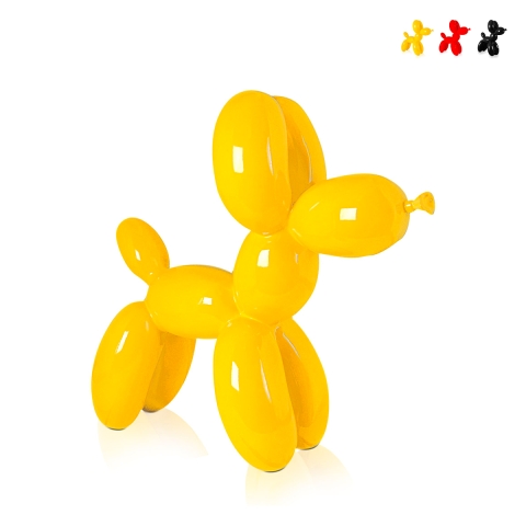 Statue moderne en résine laquée chien ballon Mira-L Promotion