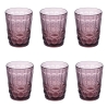 Ensemble de 6 verres à eau 280 ml avec décor en relief Nobilis 2 Remises