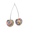 Statue de couple de cerises en résine graffiti pop art Alma-PA Offre