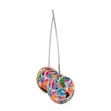 Statue de couple de cerises en résine graffiti pop art Alma-PA Remises