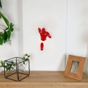 Sculpture murale en résine coureur finition laquée rouge Doro-L Vente