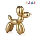 Sculpture chien ballon en résine effet métal Mira-M Promotion