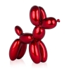Sculpture chien ballon en résine effet métal Mira-M 