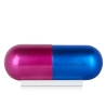 Sculpture moderne en résine effet métal pilule bleue et fuchsia Sira-BV Remises