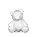 Statue moderne ourson low poly en résine laquée Rimo-L Remises