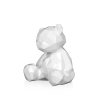 Statue moderne ourson low poly en résine laquée Rimo-L Réductions