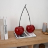 Statue moderne de couple de cerises en résine laquée Alma-L Vente
