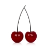 Statue moderne de couple de cerises en résine laquée Alma-L Offre