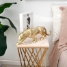 Statue panthère low poly sculpture en résine effet métal Kari-M Vente