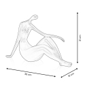 Statuette en résine laquée brillante figure féminine Bela-L Caractéristiques