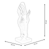 Statue moderne en résine laquée tête de cheval Knyph-L 