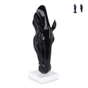 Statue moderne en résine laquée tête de cheval Knyph-L Choix