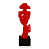 Sculpture surréaliste visage masculin en résine laquée Lira-L Réductions