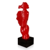 Sculpture surréaliste visage masculin en résine laquée Lira-L Remises