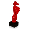 Sculpture surréaliste visage masculin en résine laquée Lira-L Offre