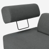 Canapé 3 places design moderne modulable avec tables basses Diadema Caractéristiques