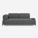 Canapé 3 places design moderne modulable avec tables basses Diadema Remises