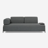 Canapé 3 places design moderne modulable avec tables basses Diadema Remises