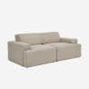 Canapé 2 places en tissu design moderne 202x100x76cm Acamar Offre