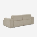 Canapé 2 places en tissu design moderne 202x100x76cm Acamar Réductions