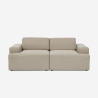 Canapé 2 places en tissu design moderne 202x100x76cm Acamar Vente
