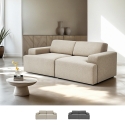 Canapé 2 places en tissu design moderne 202x100x76cm Acamar Promotion