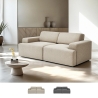 Canapé 2 places en tissu design moderne 202x100x76cm Acamar Promotion