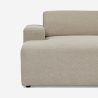 Canapé 3 places design moderne avec méridienne droite en tissu Toliman Catalogue
