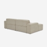 Canapé 3 places avec méridienne gauche design en tissu Seginus Achat