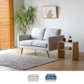 Canapé 2 places design scandinave moderne en tissu Marek Promotion