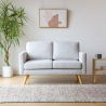 Canapé 2 places design scandinave moderne en tissu Marek Choix