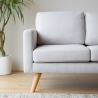 Canapé 2 places design scandinave moderne en tissu Marek Modèle