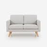 Canapé 2 places design scandinave moderne en tissu Marek Vente